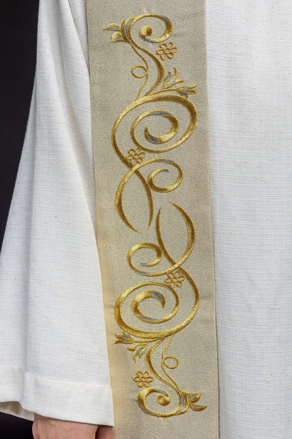Étole brodée IHS en or KST/031/10/37 ZŁOTY - CHASUBLES.FR