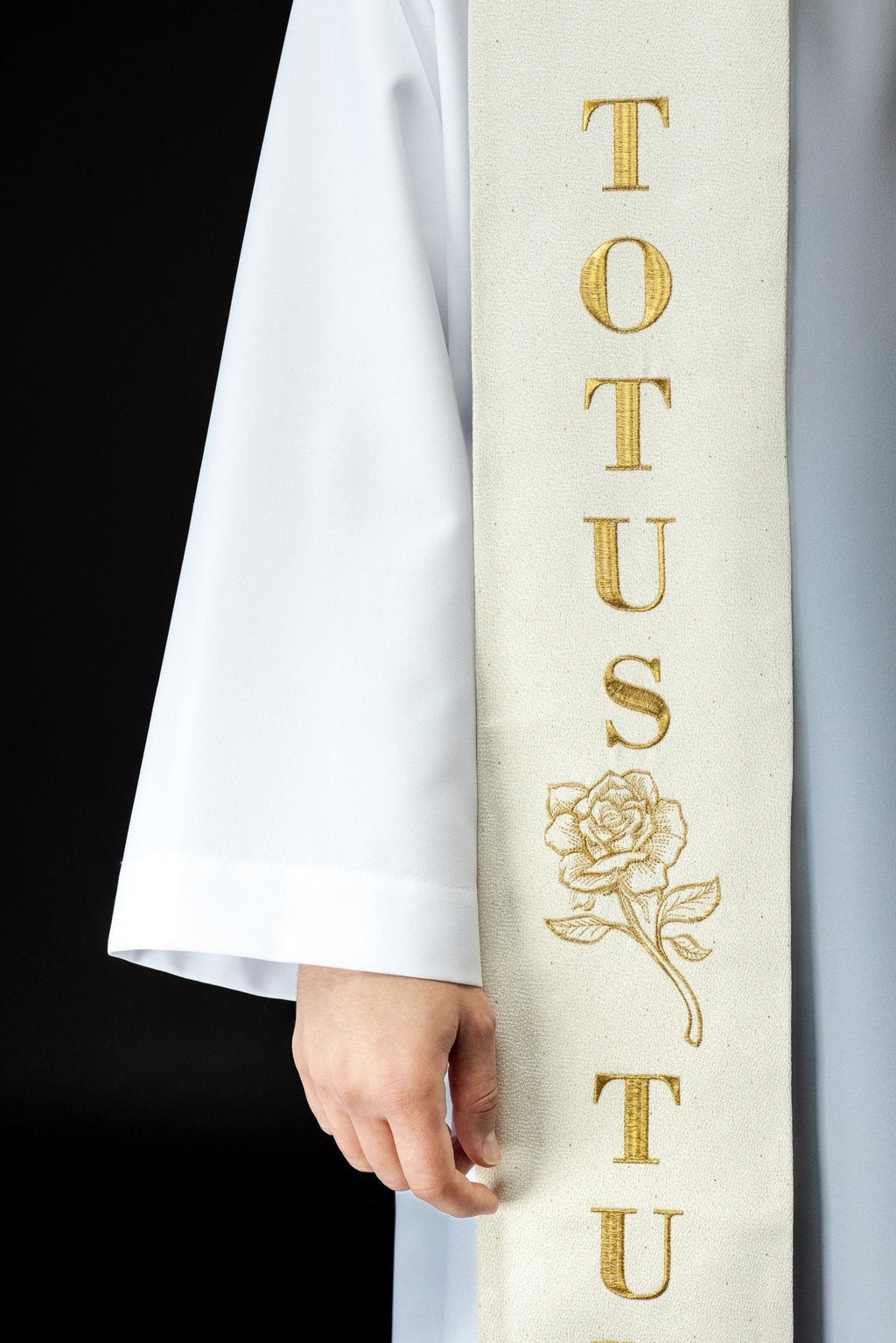 Étole brodée Jean - Paul II s - 2061 - 05 - 85 - CHASUBLES.FR