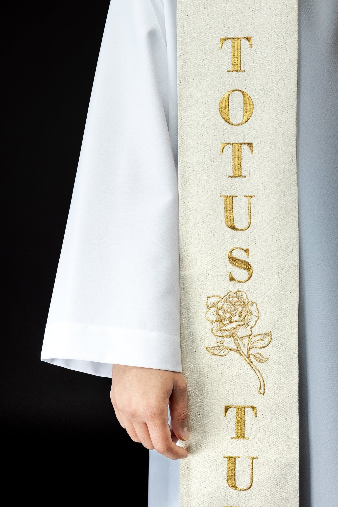 Étole brodée Jean - Paul II s - 2061 - 05 - 85 - CHASUBLES.FR