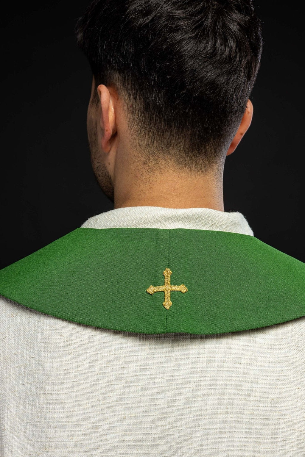 Étole de prêtre verte Calice IHS KST/042/01/01 ZIELONY - CHASUBLES.FR