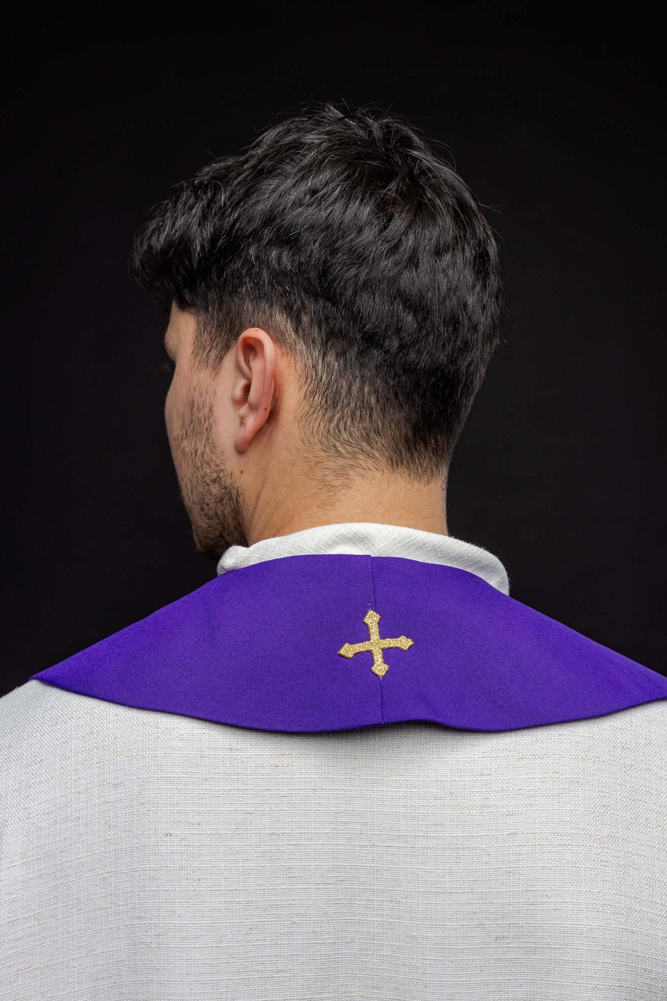 Étole du prêtre Calice violet IHS KST/042/03/01 FIOLET - CHASUBLES.FR