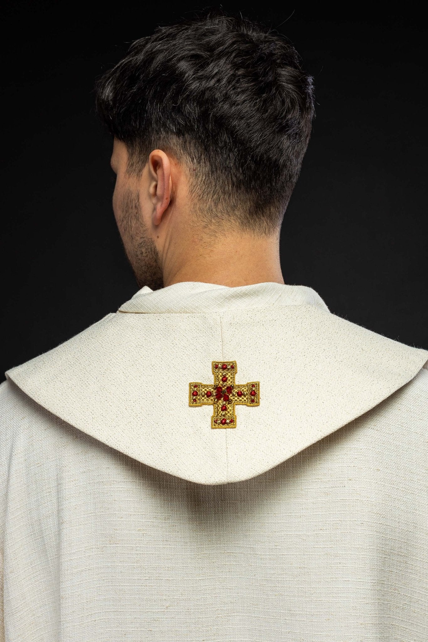 Étole faite à la main avec pierres naturelles Handmade 2011 HM/2011/05/71 - CHASUBLES.FR
