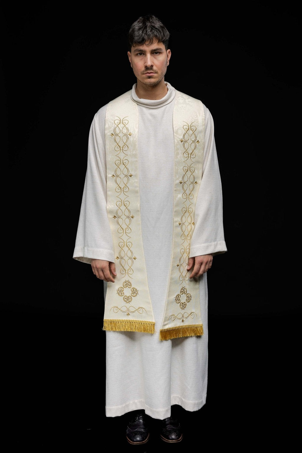 Étole romaine avec broderie HA2105 - 05 - CHASUBLES.FR