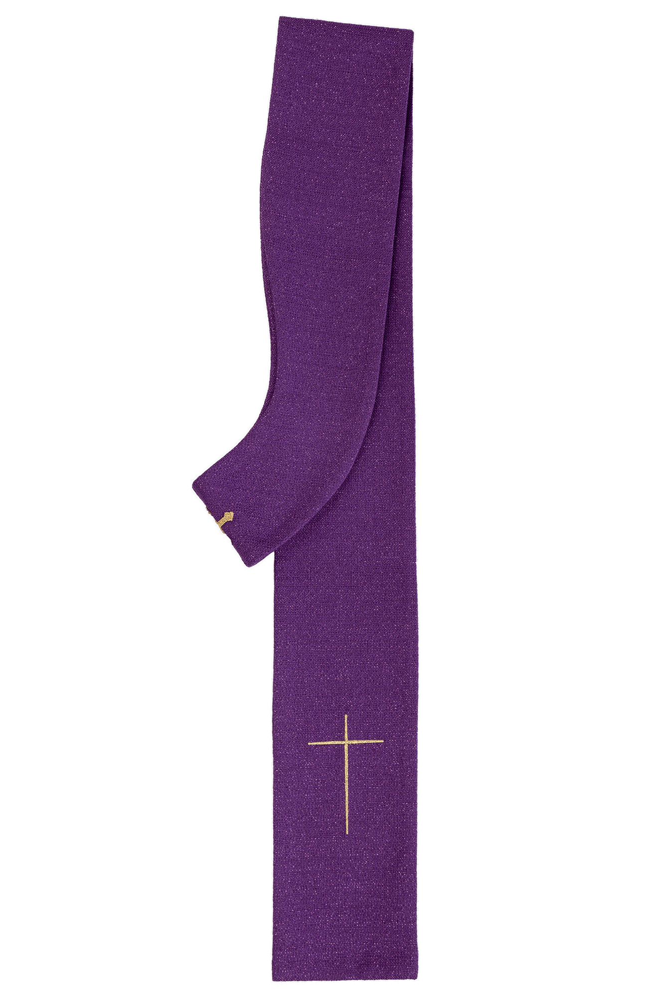 Chasuble violette richement brodée et brillante