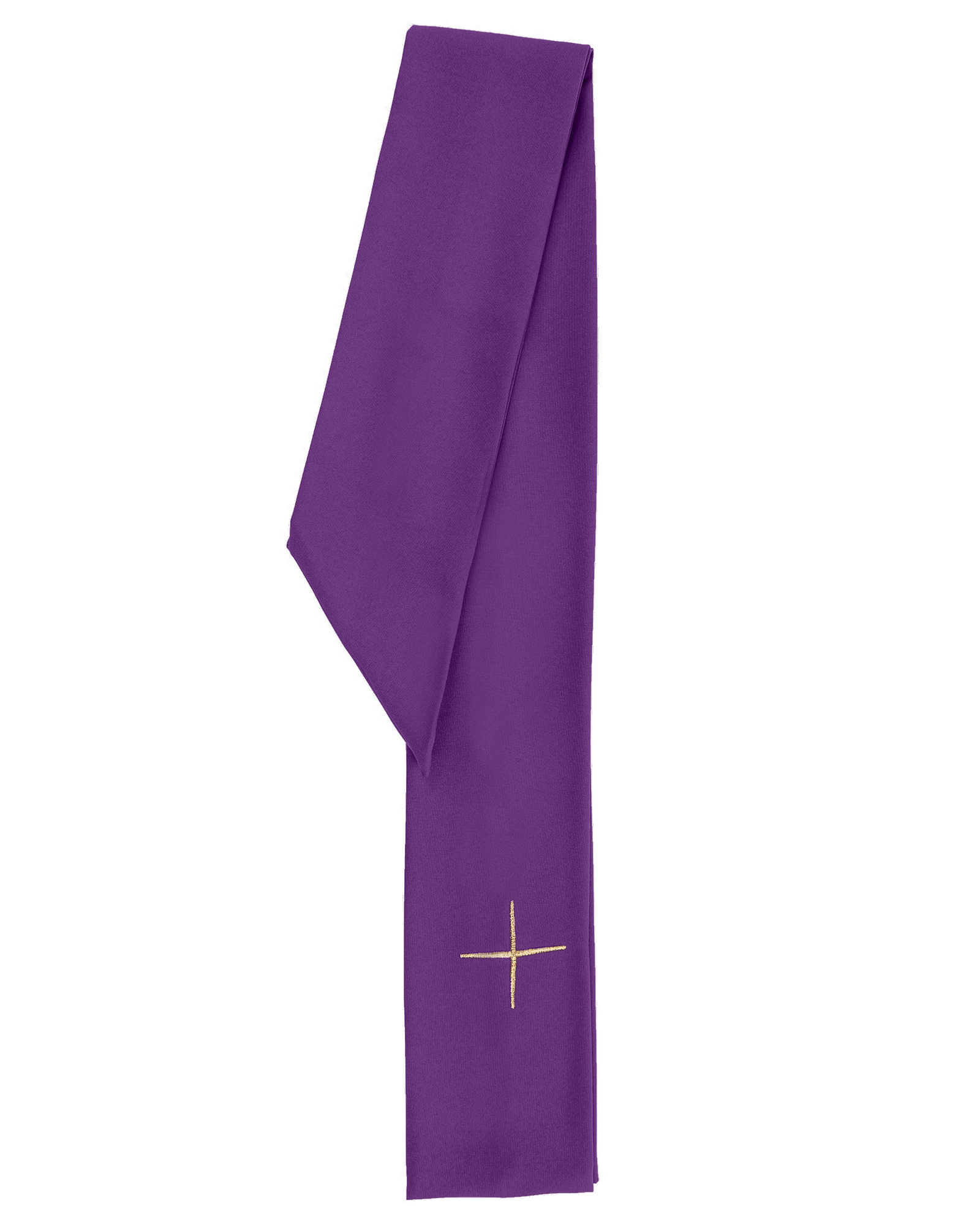 Chasuble brodée en violet avec croix et JHS