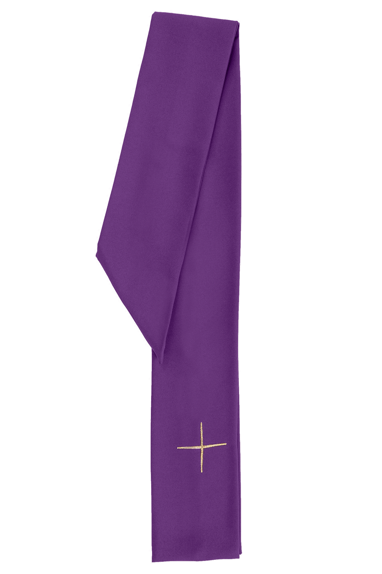 Chasuble brodée violette avec croix