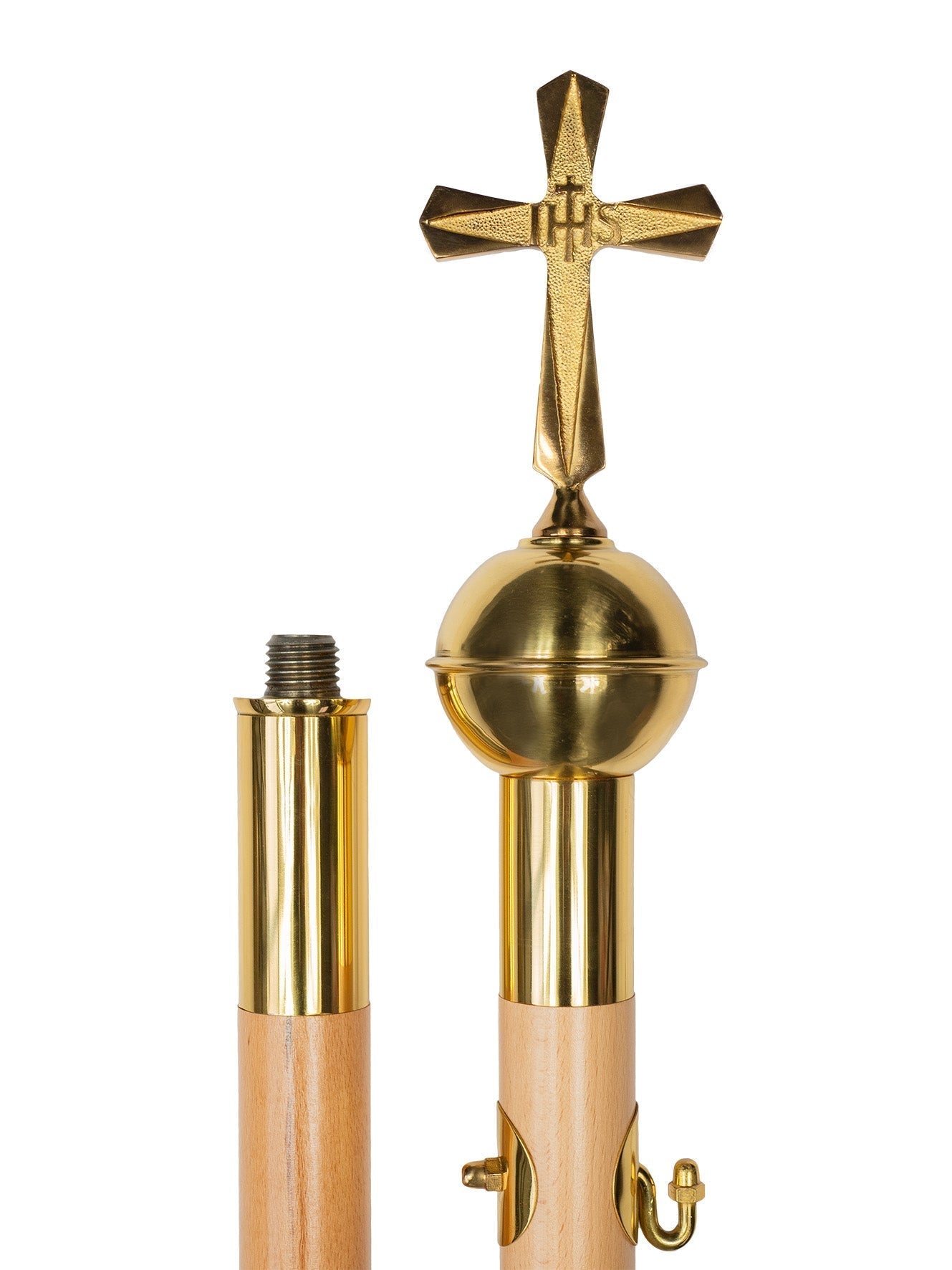 Hampe pour dais en bois DRZ/001 - CHASUBLES.FR