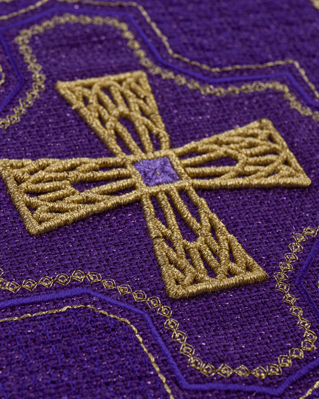 Jeu de piquets en quatre couleurs liturgiques KPA4/184 18*18 - CHASUBLES.FR