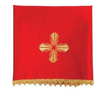 Jeu de quatre voiles pour calice avec croix brodée KWB/003/20 50X50 (4szt.) - CHASUBLES.FR