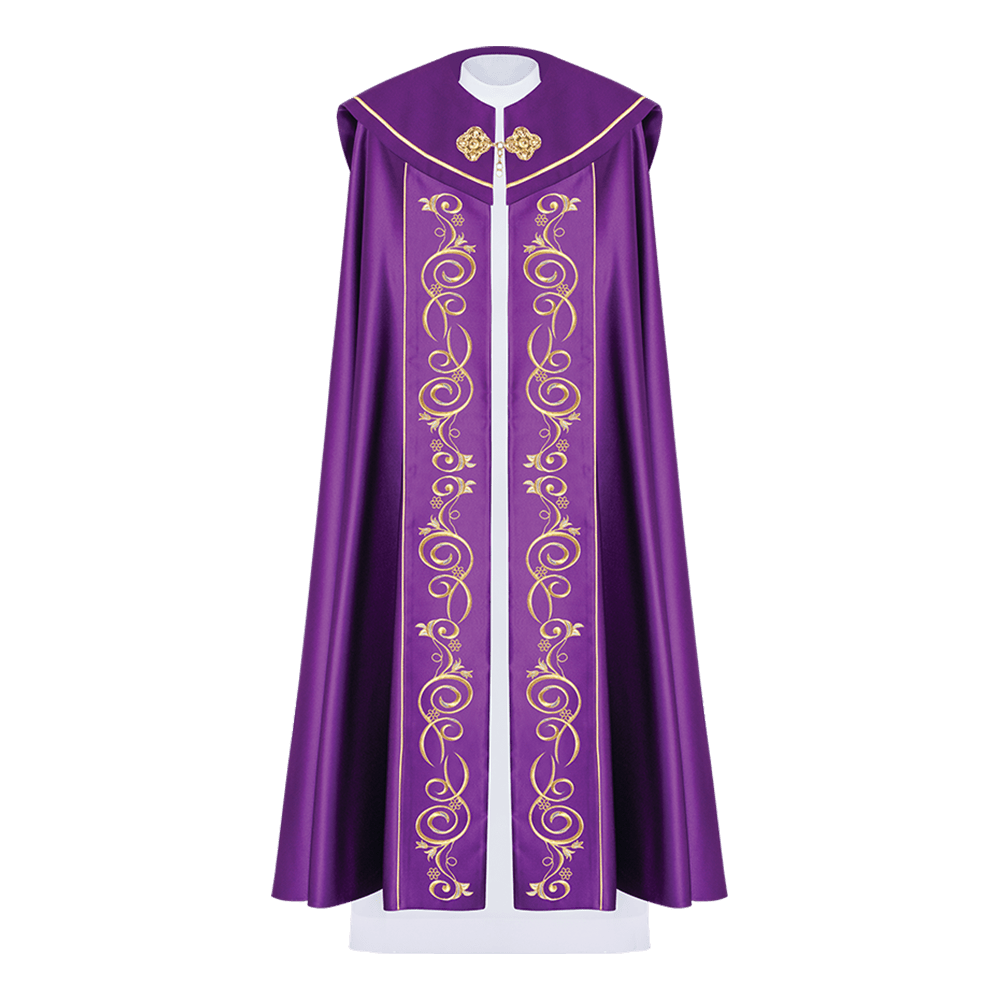 Fioletowa kapa liturgiczna fioletowa
