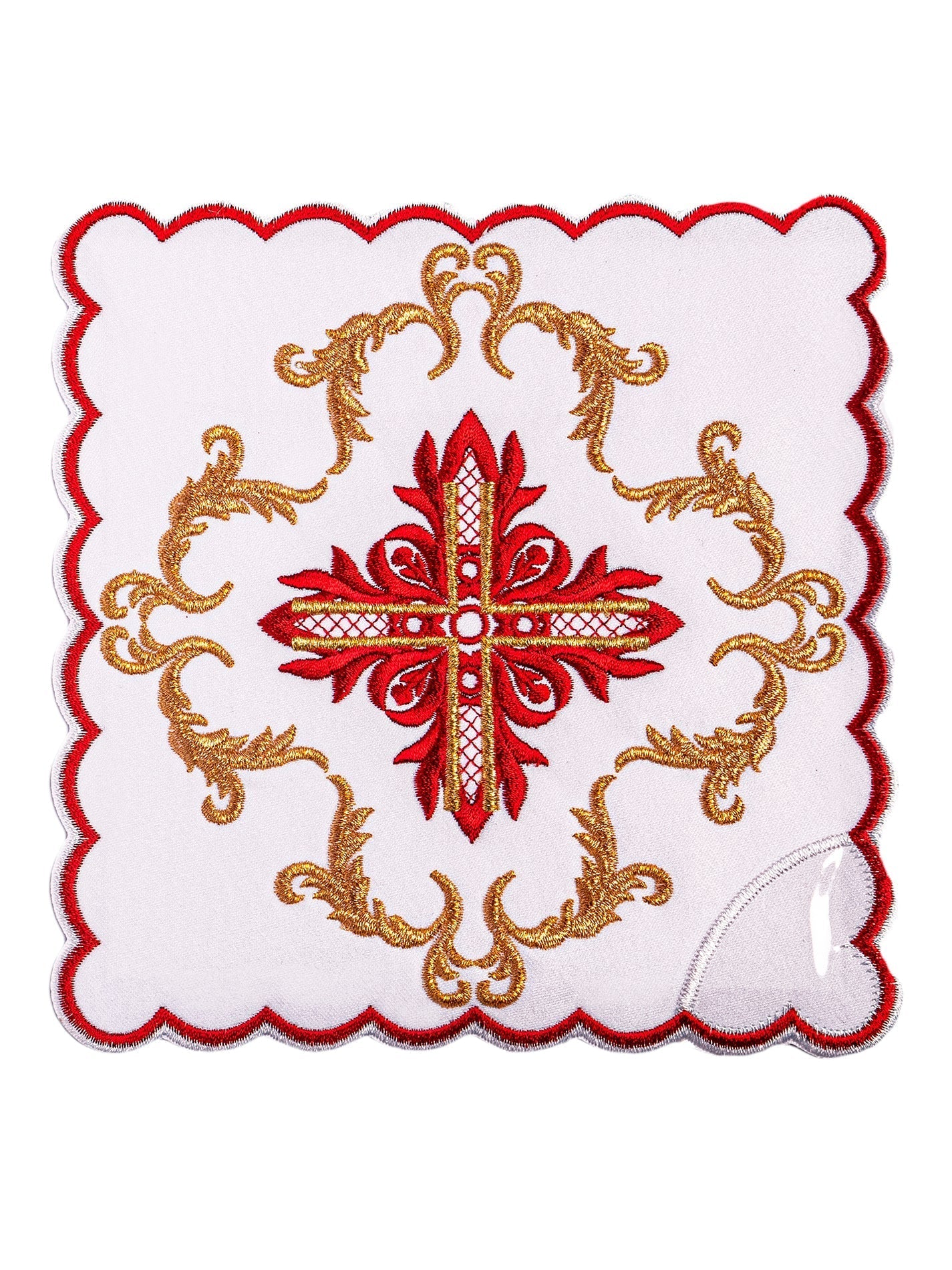 Linge d'autel avec le motif de la croix KK/159/04 BIAŁY - CHASUBLES.FR