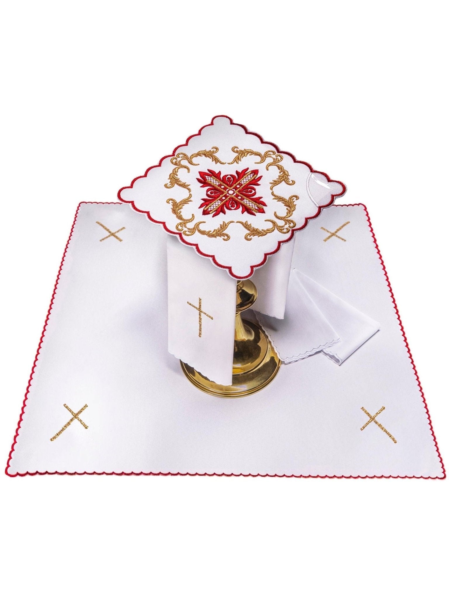 Linge d'autel avec le motif de la croix KK/159/04 BIAŁY - CHASUBLES.FR