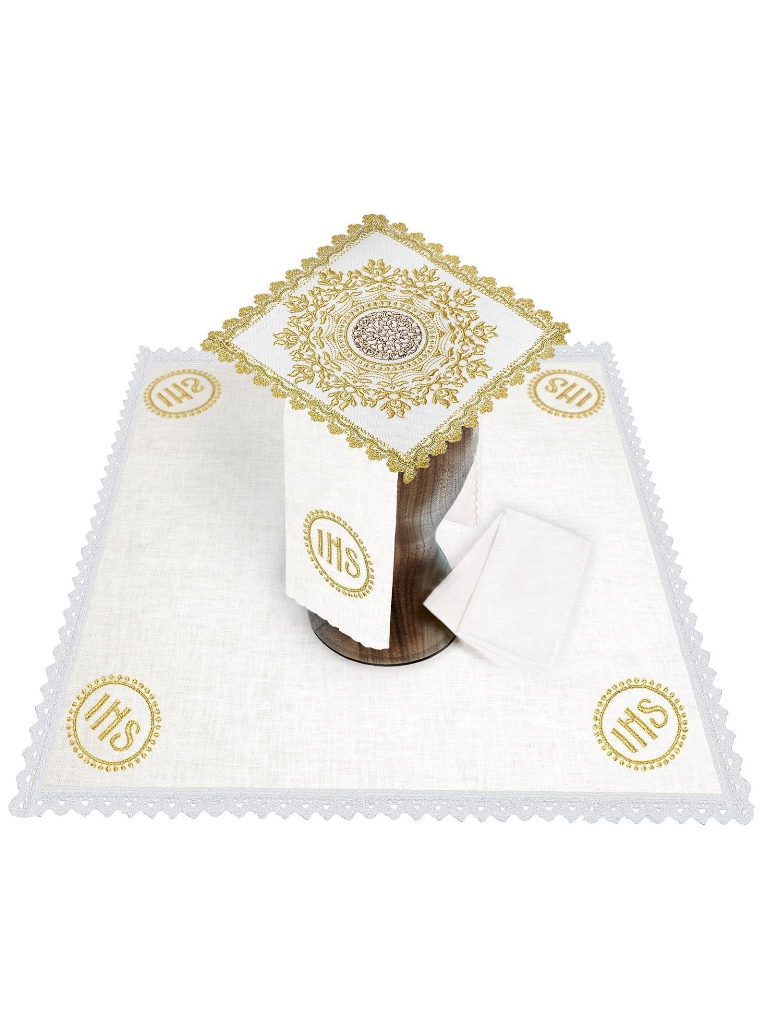 Linge d'autel avec le symbole JHS HA/5003 - CHASUBLES.FR