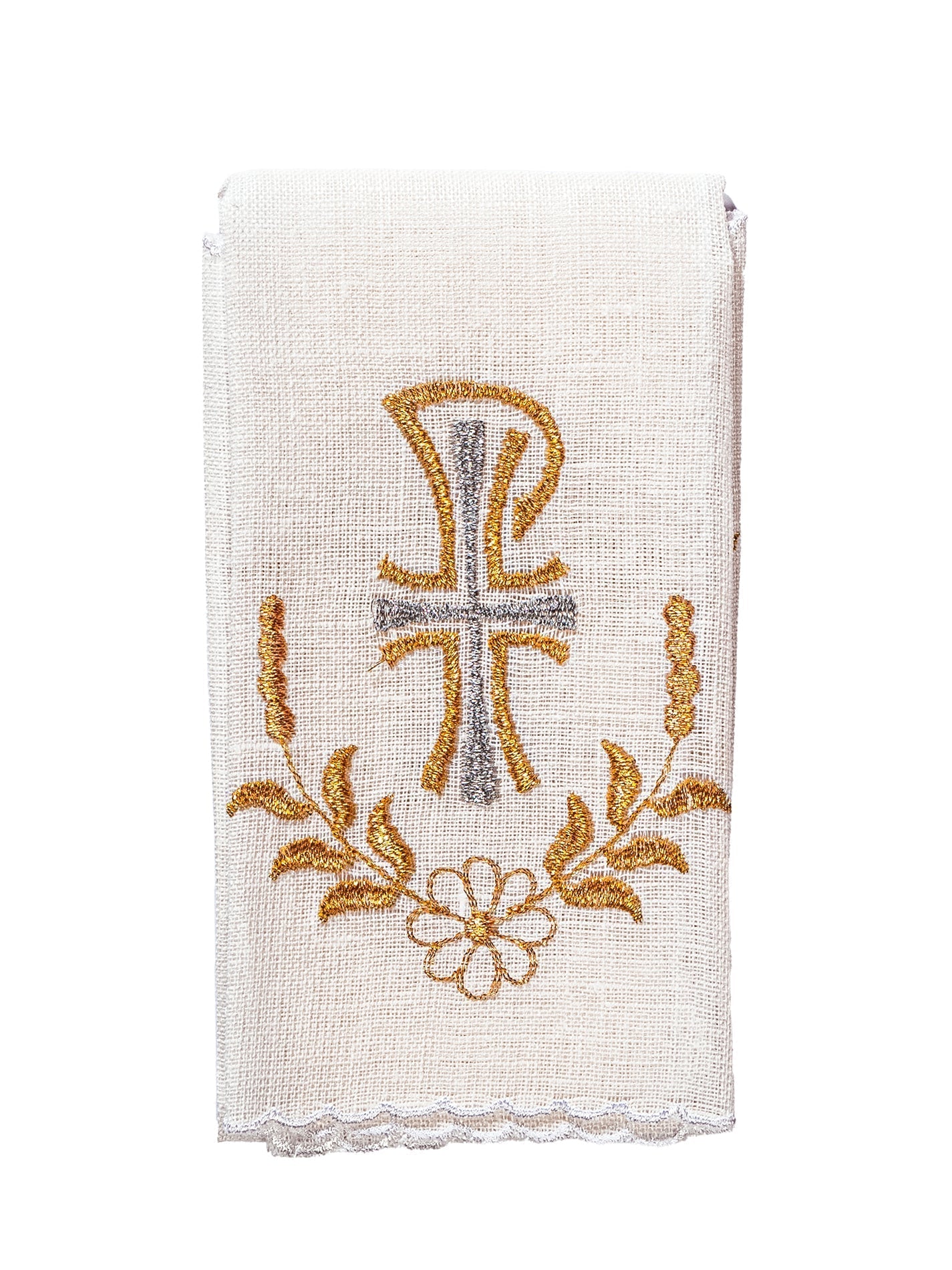 Linge d'autel avec un motif doré de PAX KKL/073 - CHASUBLES.FR