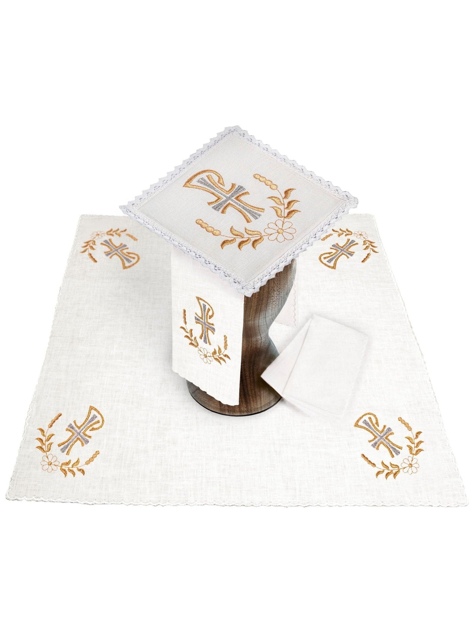 Linge d'autel avec un motif doré de PAX KKL/073 - CHASUBLES.FR