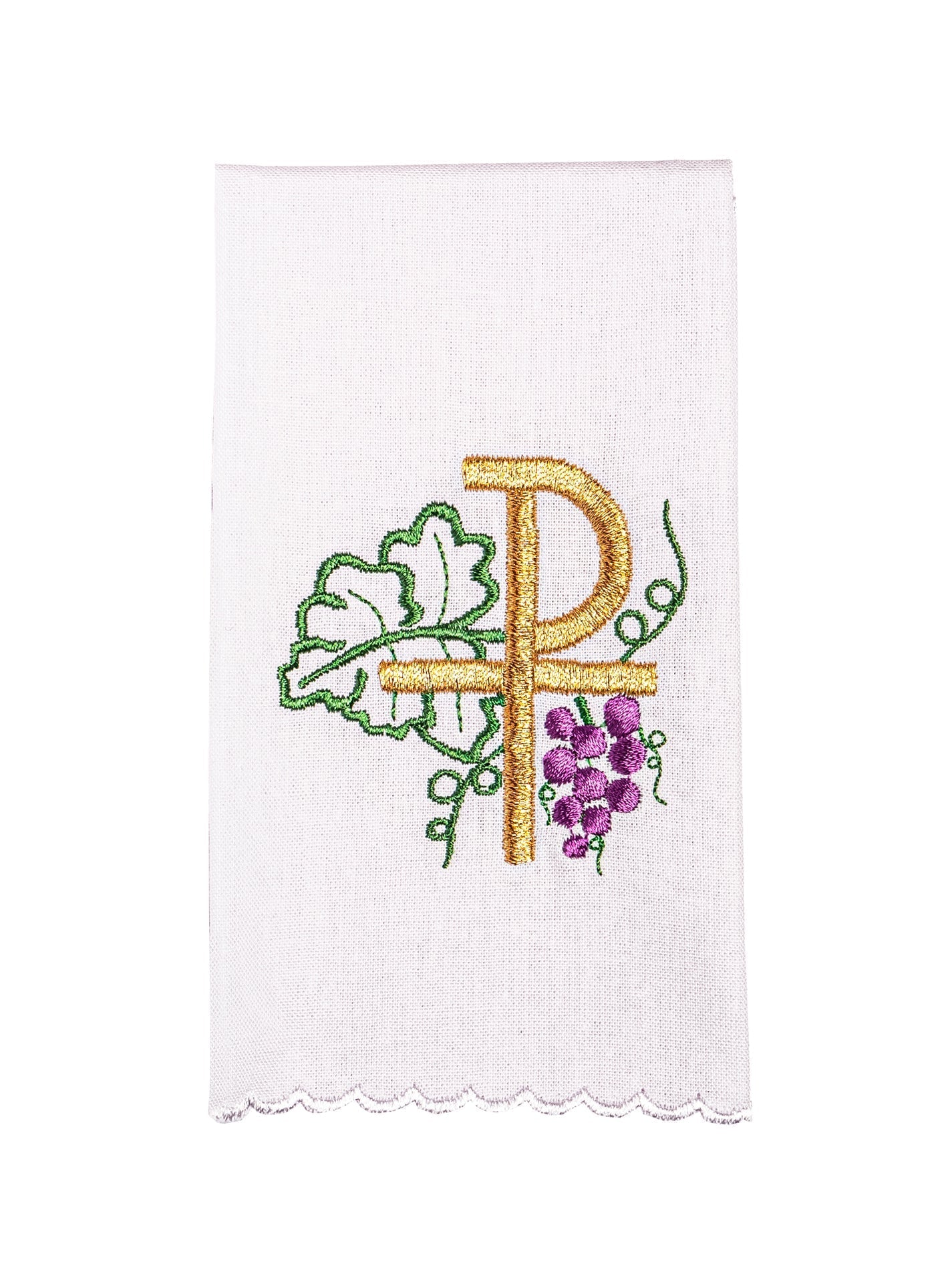 Linge d'autel avec une broderie de PAX et de raisins KK/002 - CHASUBLES.FR