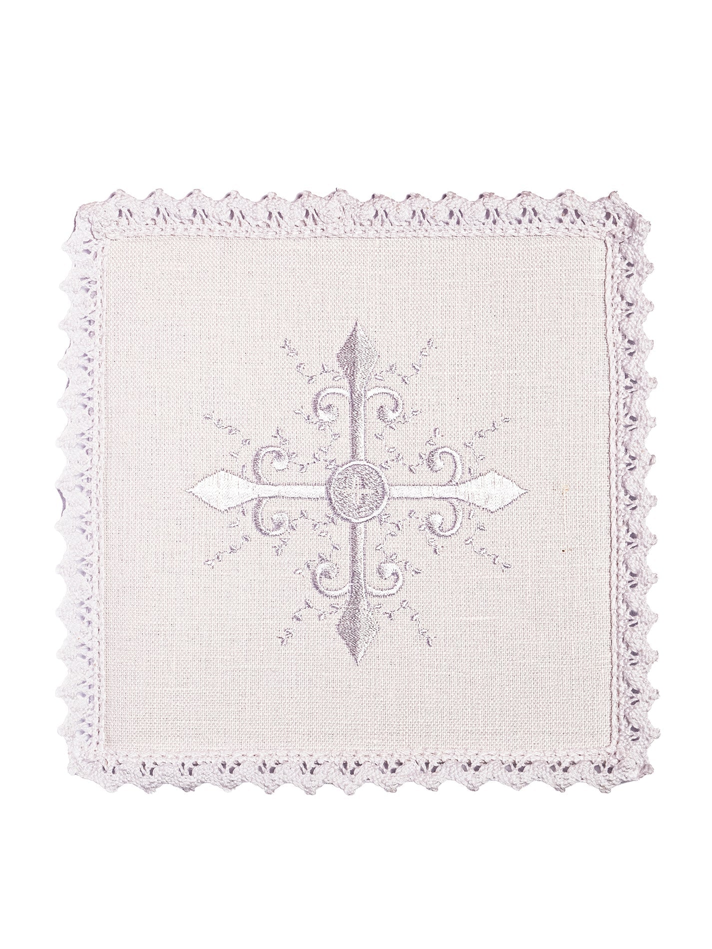 Linge d'autel avec une broderie délicate de croix KKL/057 - CHASUBLES.FR