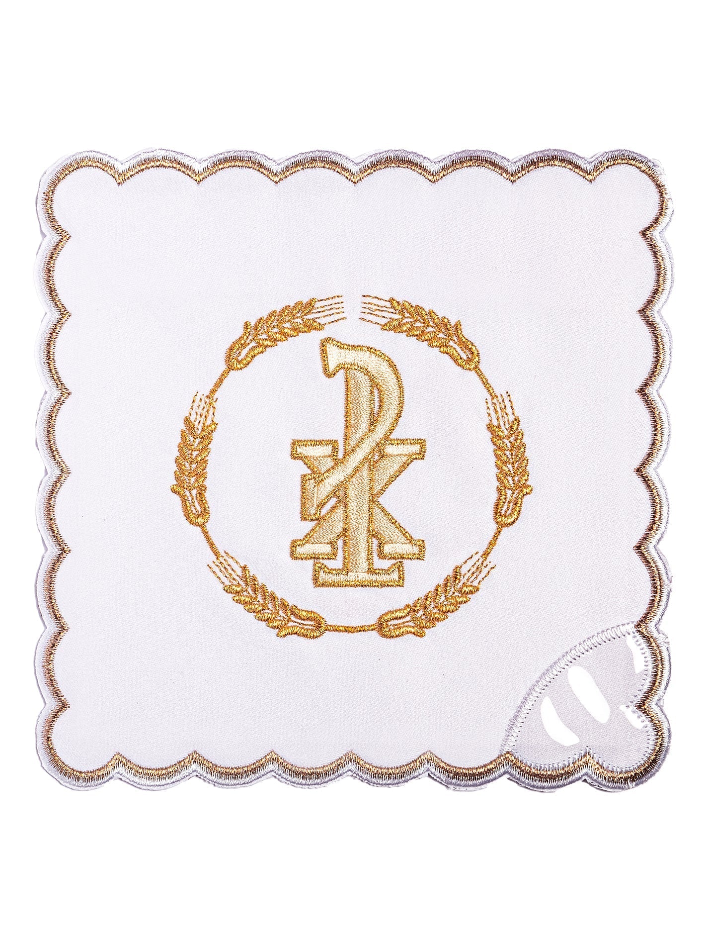Linge d'autel avec une broderie dorée de PAX KK/054 - CHASUBLES.FR