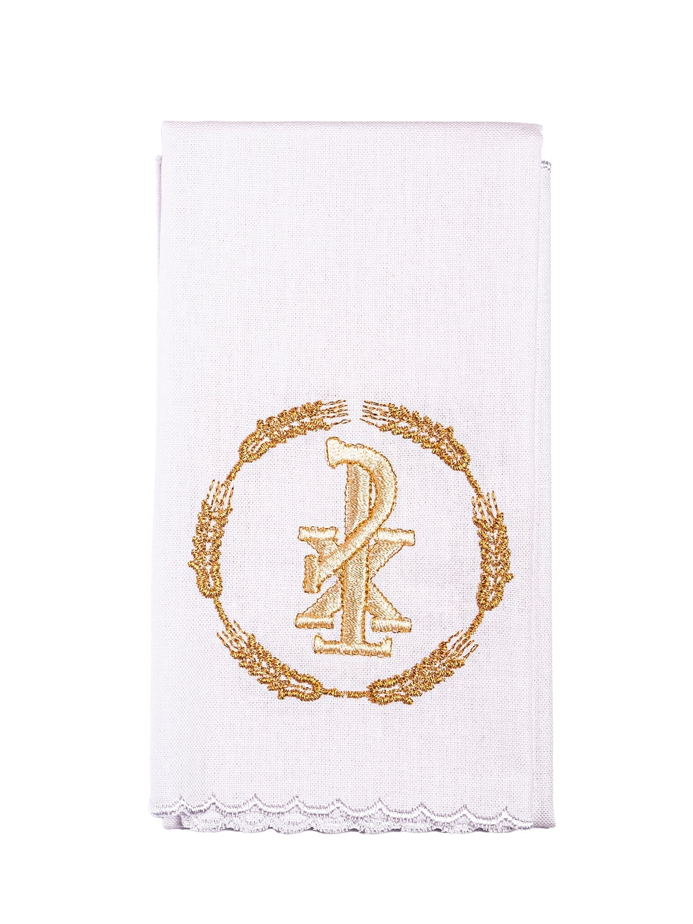 Linge d'autel avec une broderie dorée de PAX KK/054 - CHASUBLES.FR