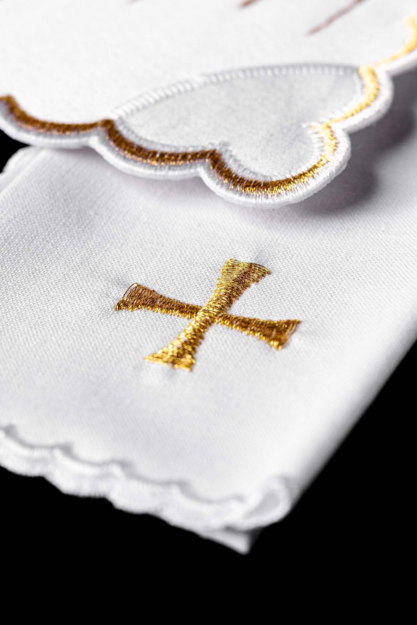 Linge d'autel avec une broderie dorée pour Noël KK/118 - CHASUBLES.FR