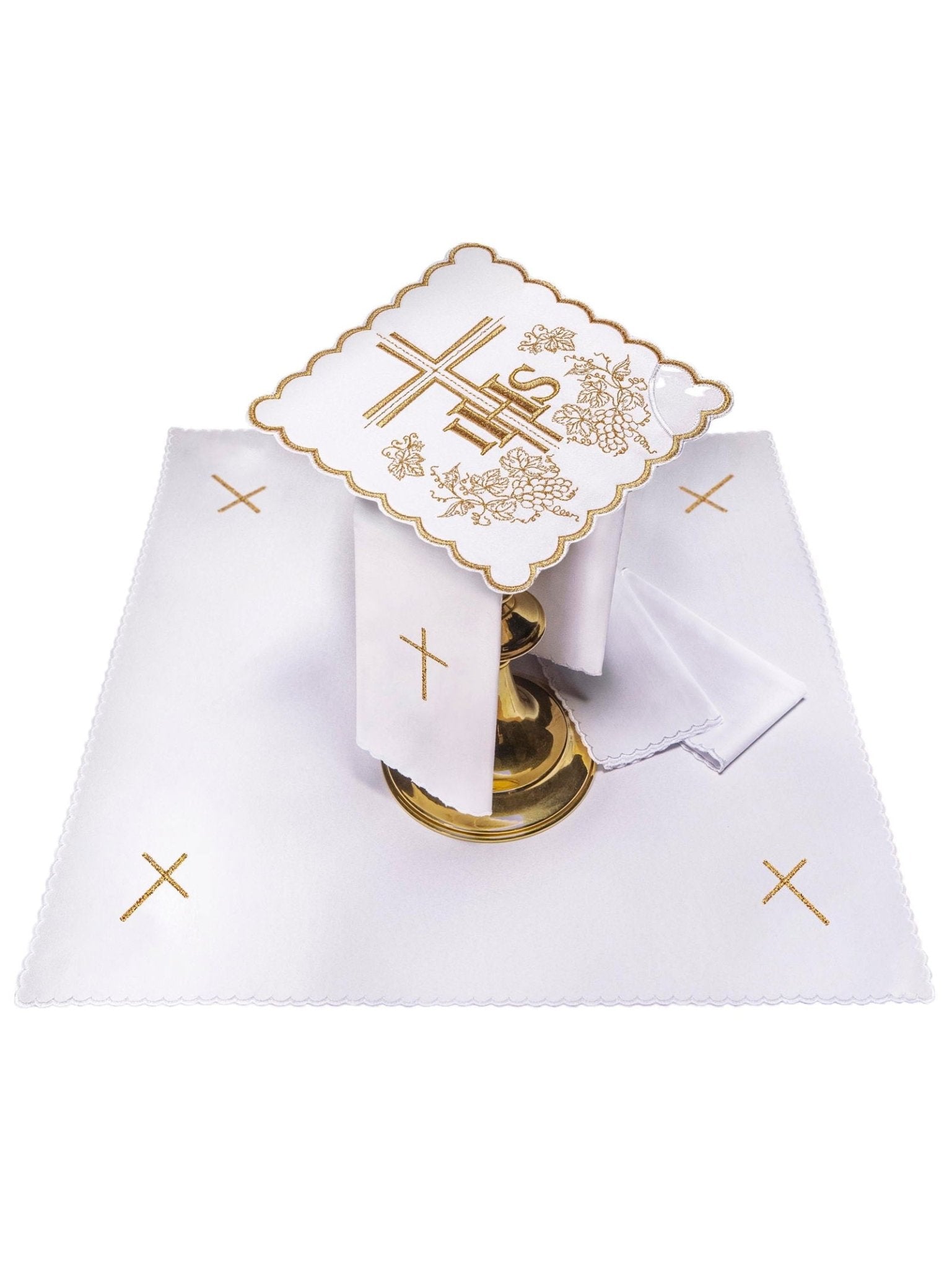 Linge d'autel blanc KK/156/04 - CHASUBLES.FR
