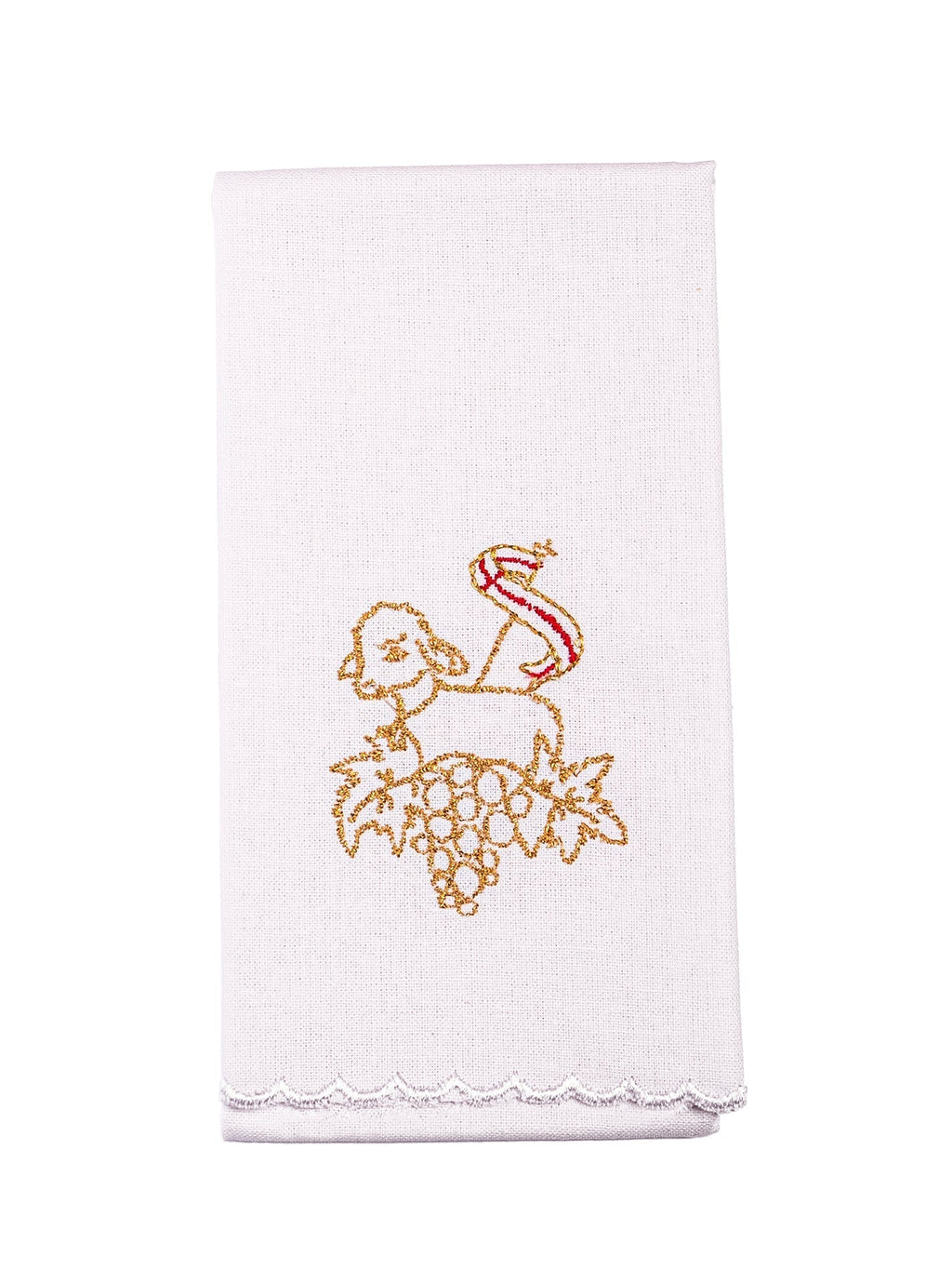 Linge d'autel brodé avec le motif de l'Agneau de Dieu KK/127 - CHASUBLES.FR