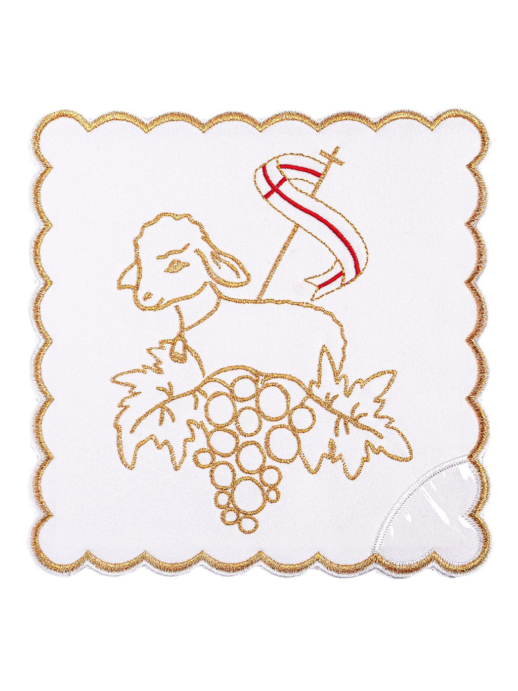 Linge d'autel brodé avec le motif de l'Agneau de Dieu KK/127 - CHASUBLES.FR