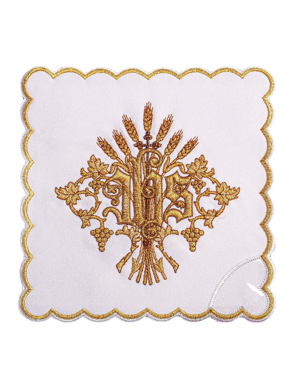 Linge d'autel brodé avec le motif IHS KK/168 - CHASUBLES.FR
