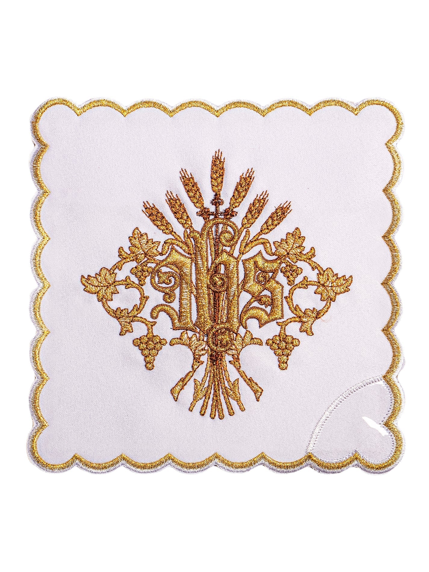 Linge d'autel brodé avec le motif IHS KK/168 - CHASUBLES.FR