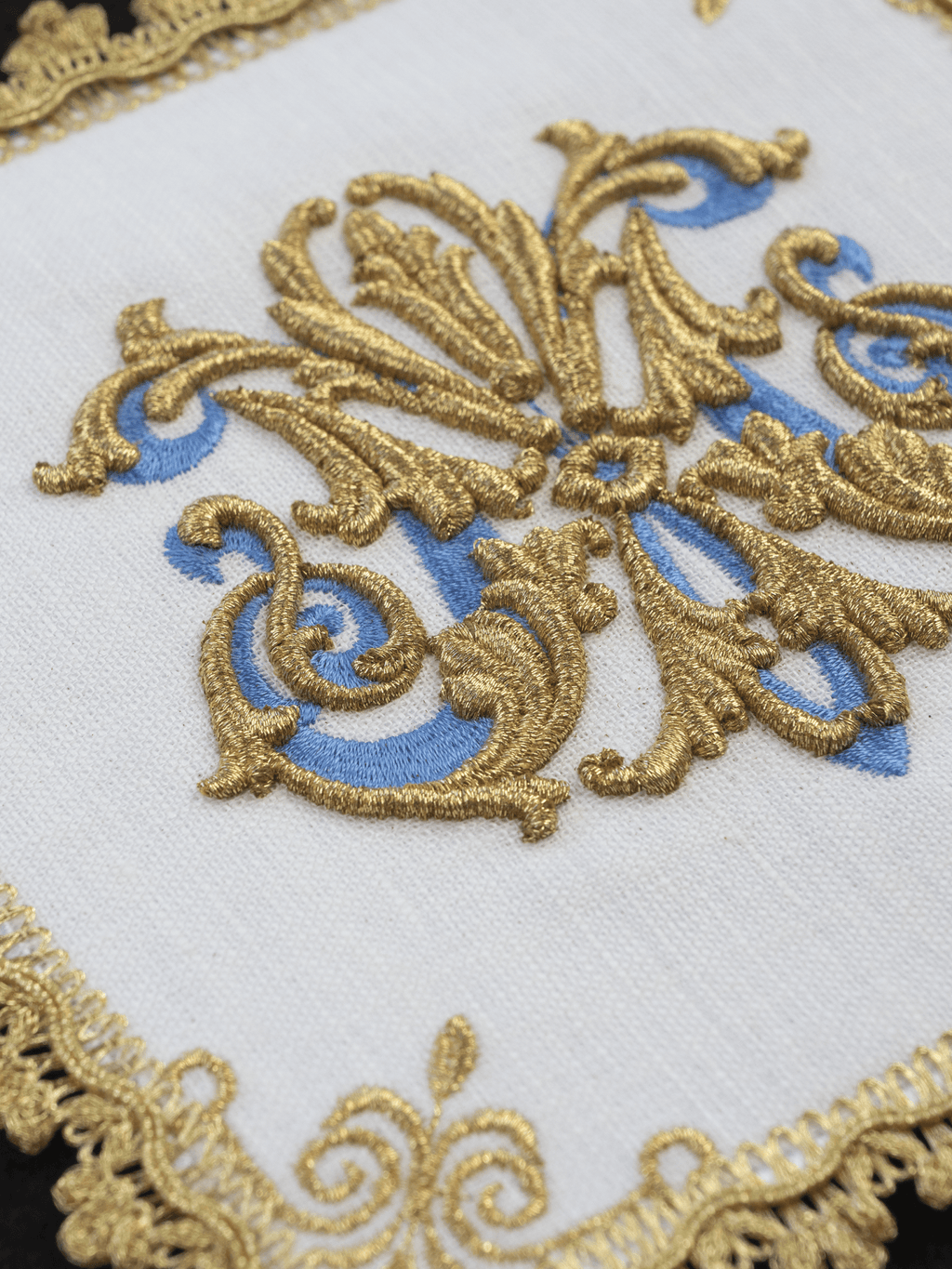 Linge d'autel brodé avec le symbole marial HA/5014 - CHASUBLES.FR