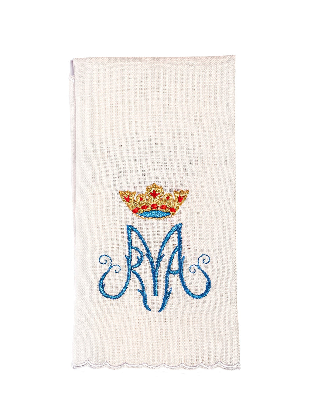Linge d'autel brodé avec le symbole marial KKL/003/C1 - CHASUBLES.FR