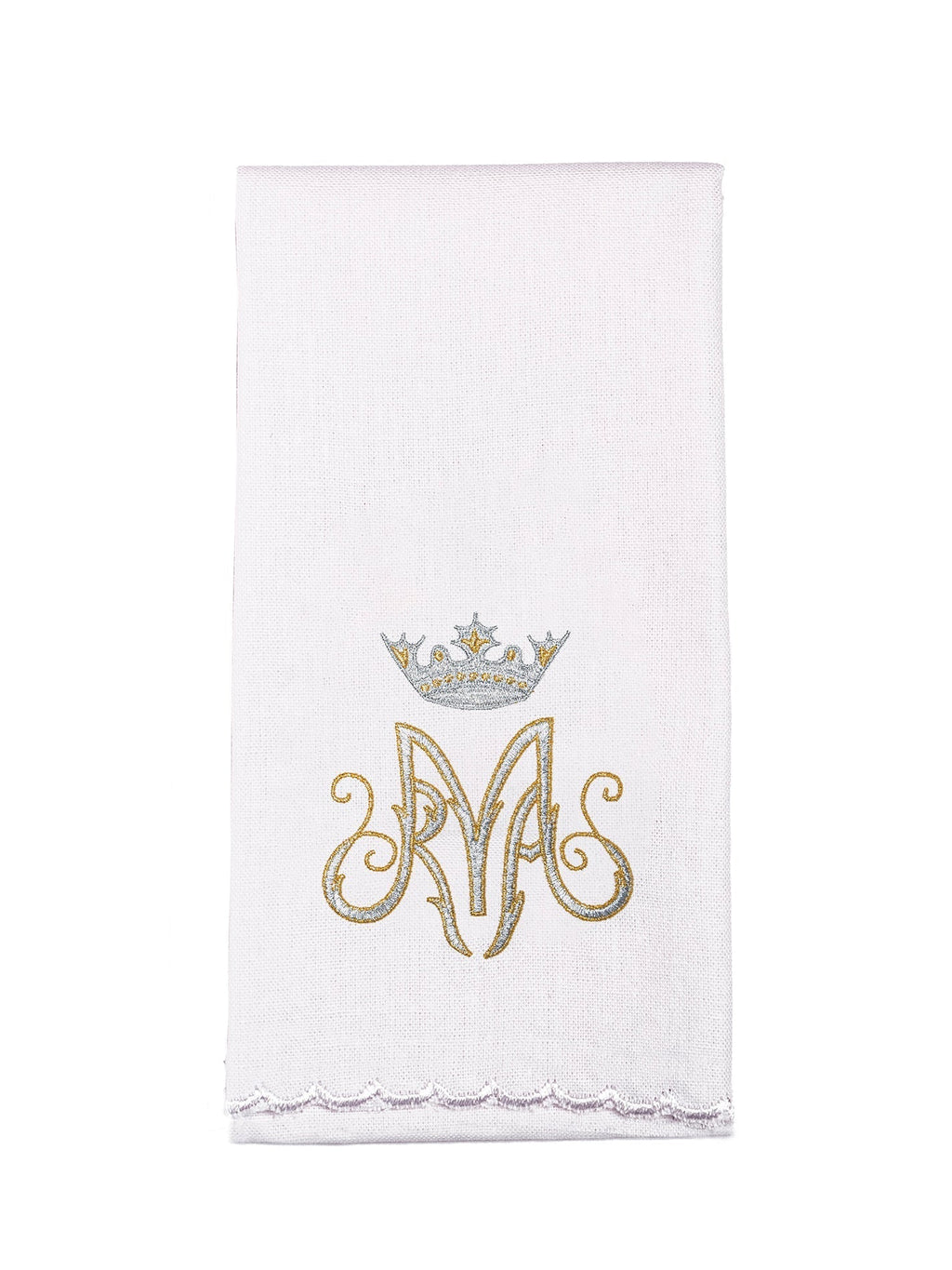 Linge d'autel brodé avec un motif marial coloré KK/003/C2 - CHASUBLES.FR