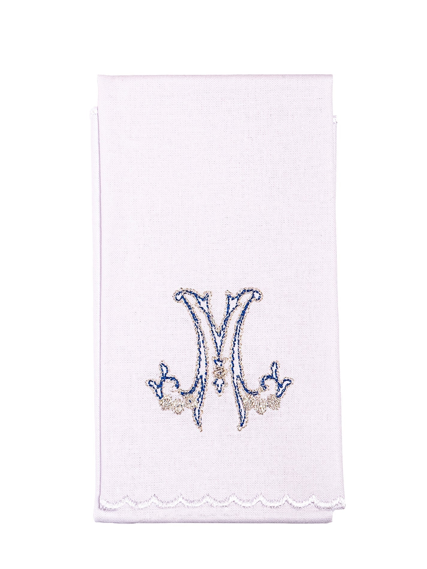 Linge d'autel brodé avec un motif marial richement décoré KK/085 - CHASUBLES.FR