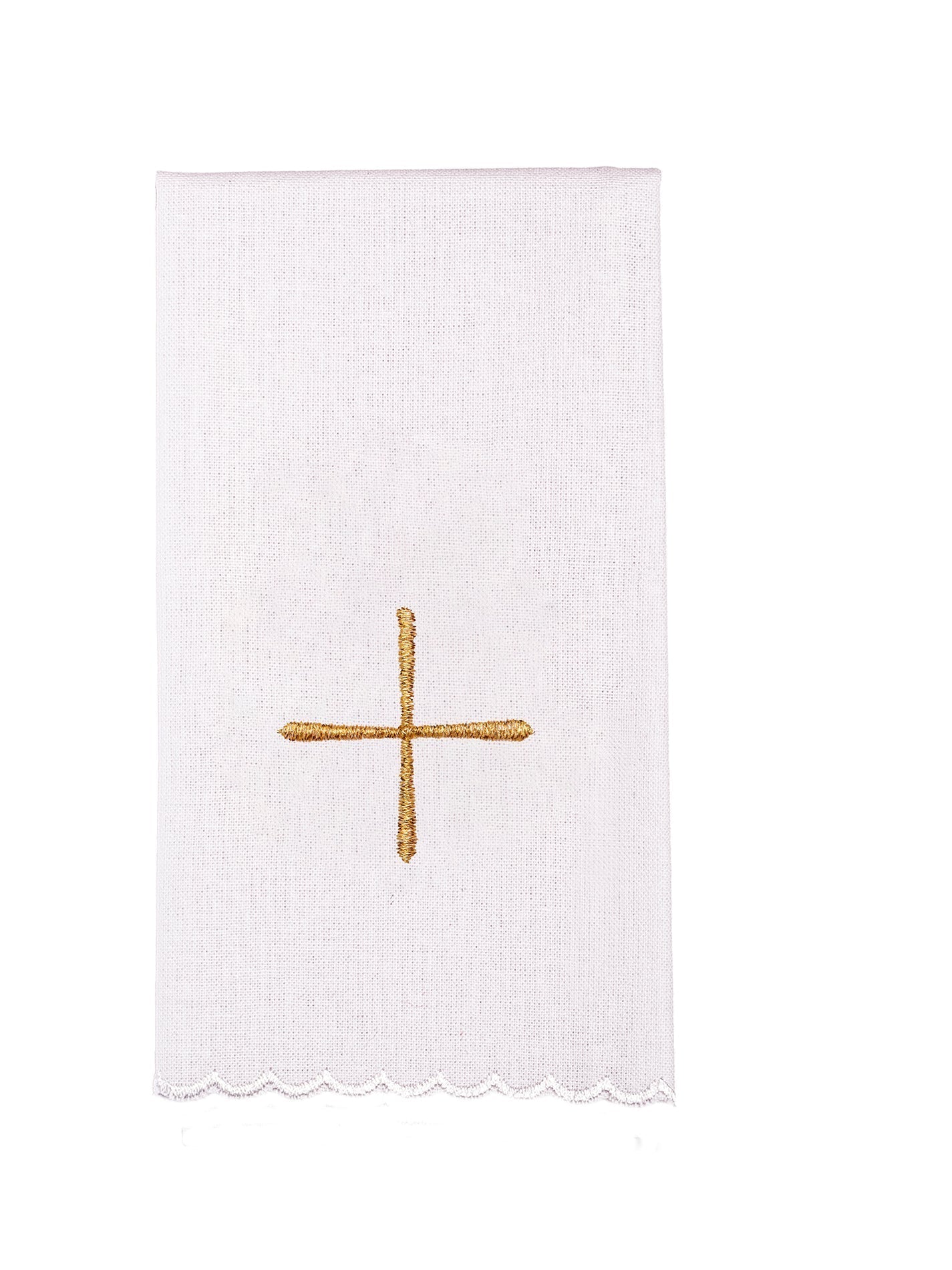 Linge d'autel brodé en velours écru KK/5006/C2 - CHASUBLES.FR