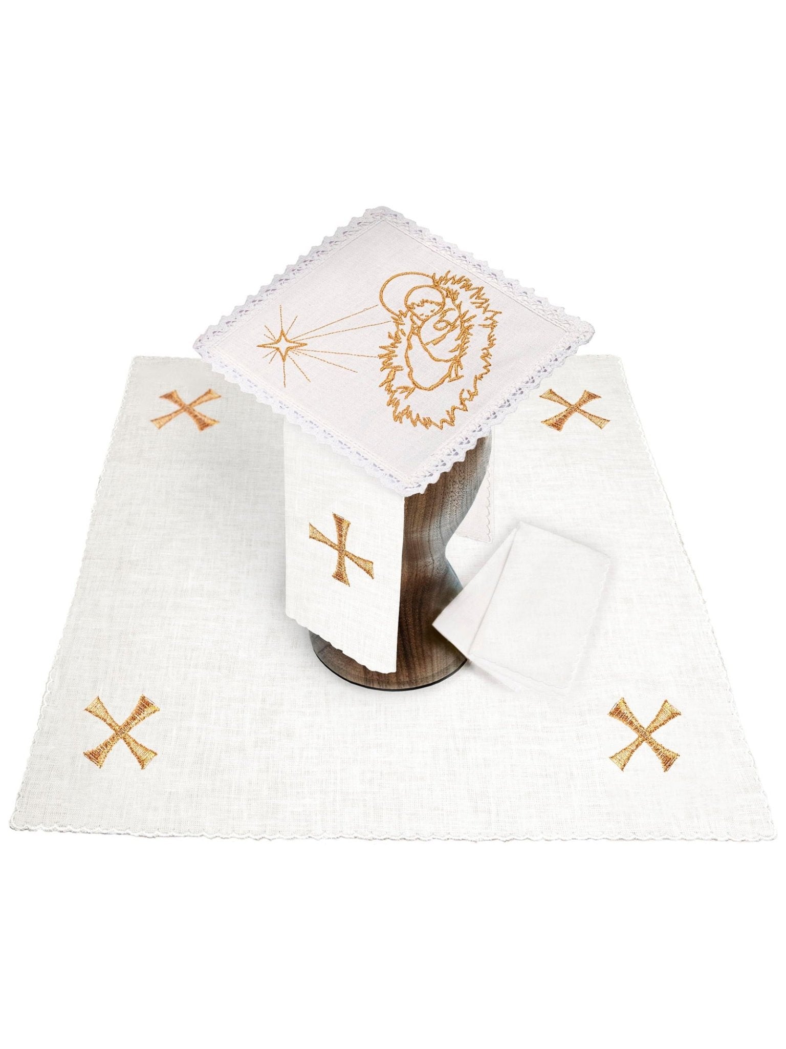 Linge d'autel brodé pour Noël KKL/124 - CHASUBLES.FR