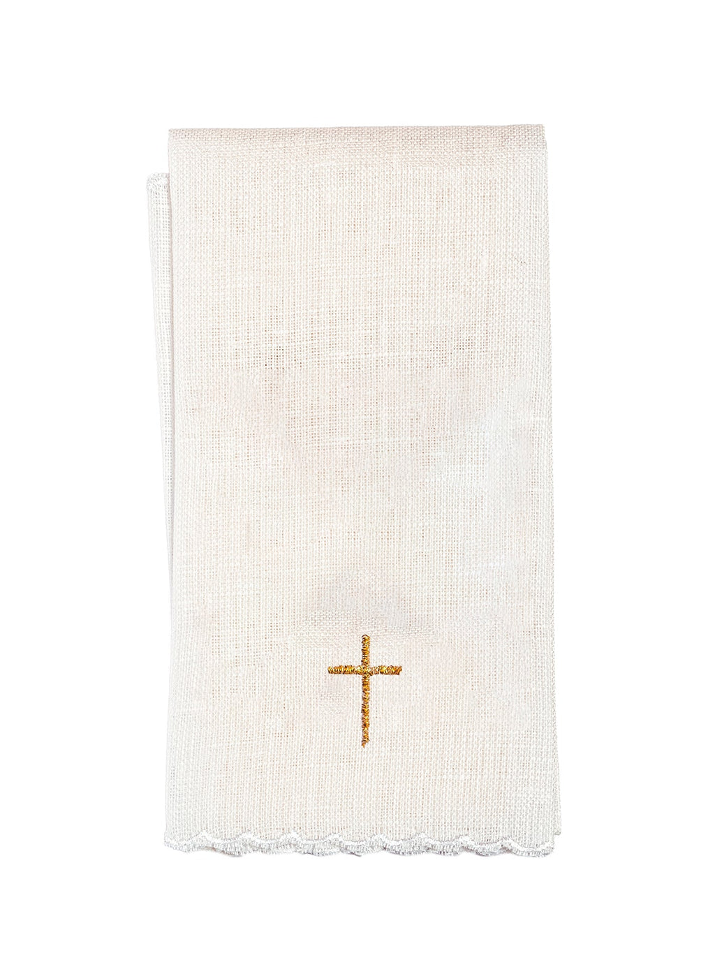 Linge d'autel en lin avec Alpha Omega KKL/176 - CHASUBLES.FR