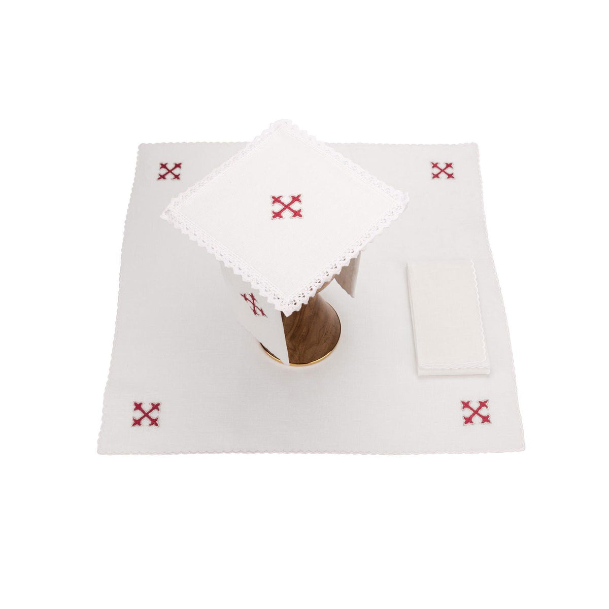Linge d'autel en lin brodé KKL/075/C2 - CHASUBLES.FR