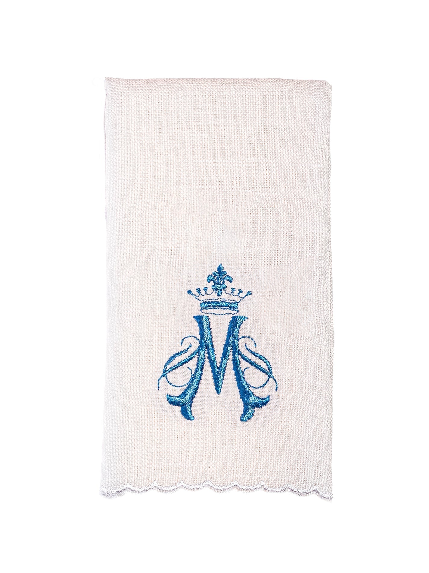 Linge d'autel en lin brodé avec le motif marial KKL/161 - CHASUBLES.FR