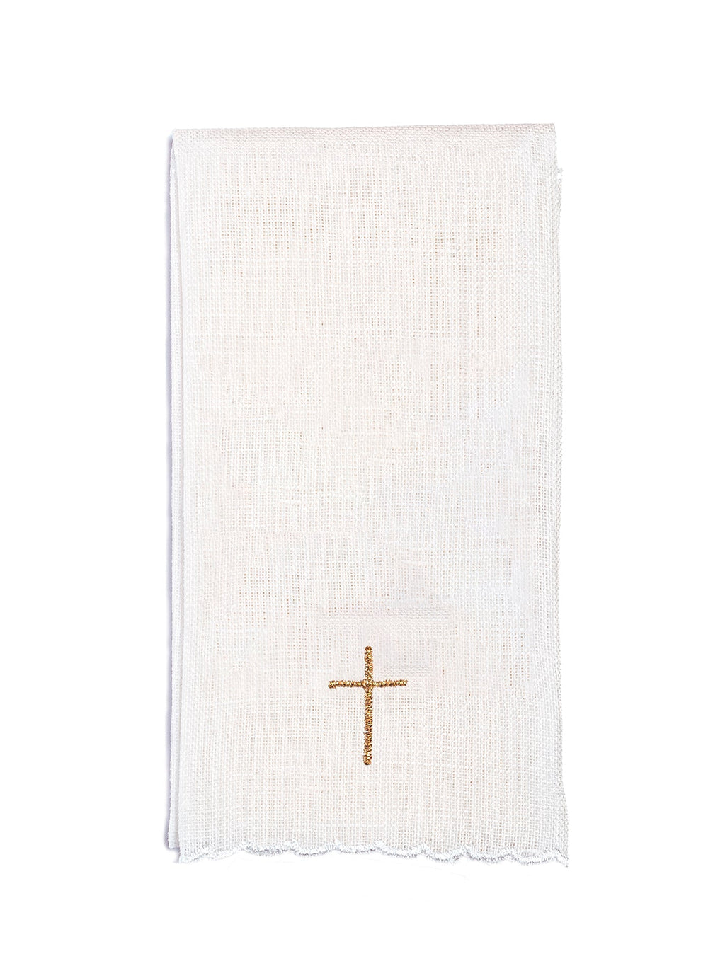Linge d'autel en lin brodé IHS KKL/156 - CHASUBLES.FR