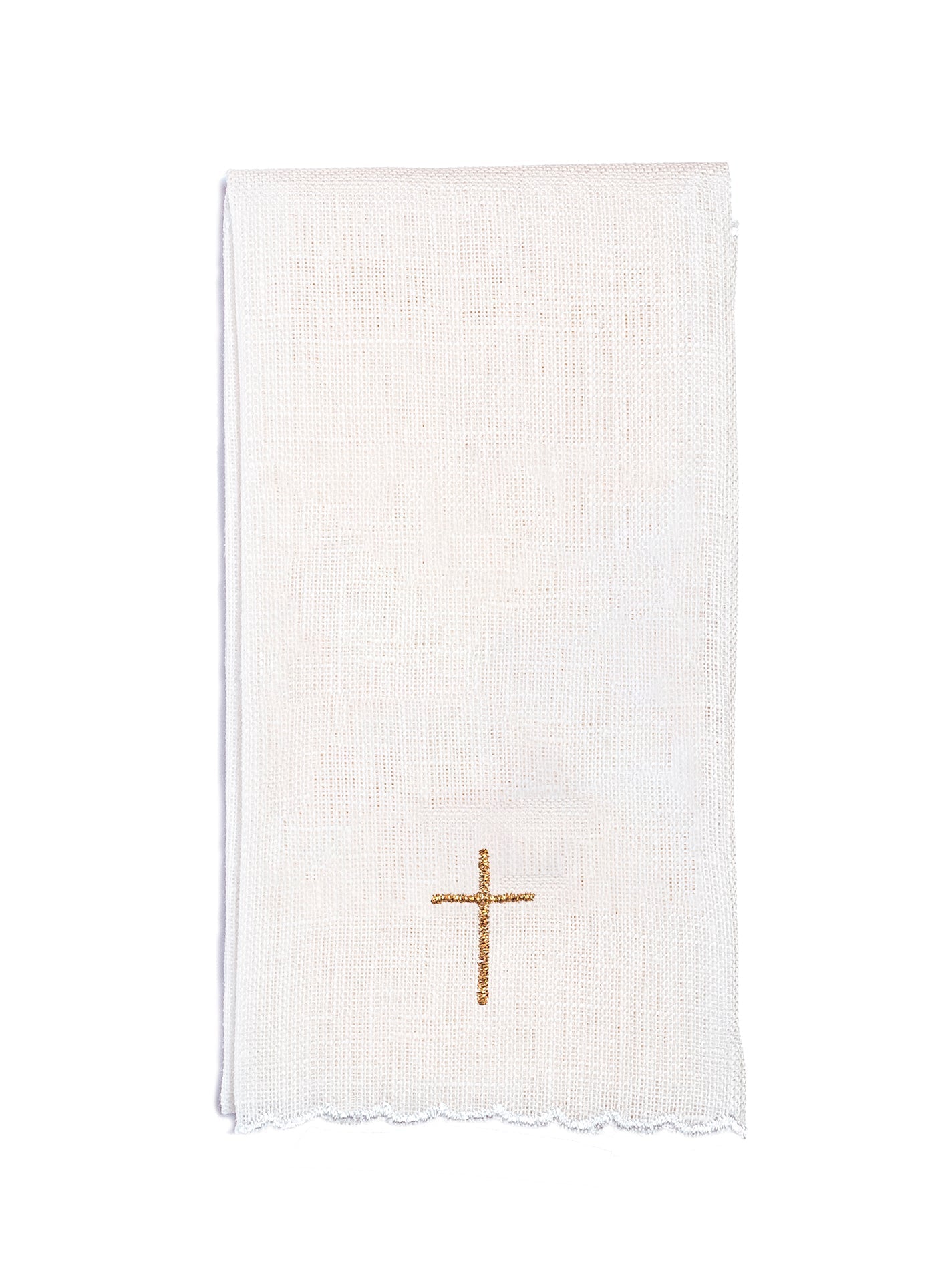 Linge d'autel en lin brodé IHS KKL/156 - CHASUBLES.FR