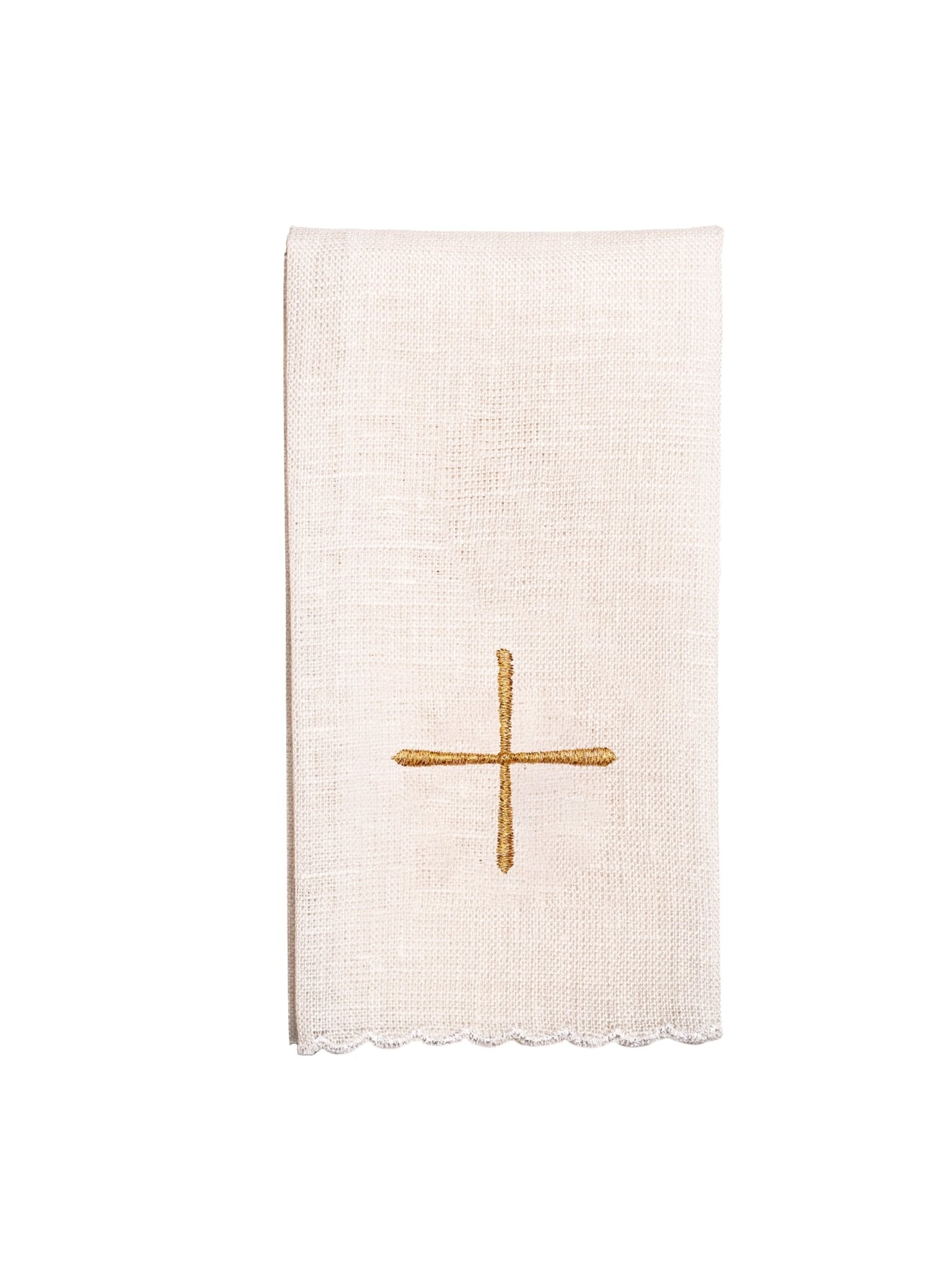 Linge d'autel en velours bordeaux avec une broderie de croix KKL/5003/C1 - CHASUBLES.FR