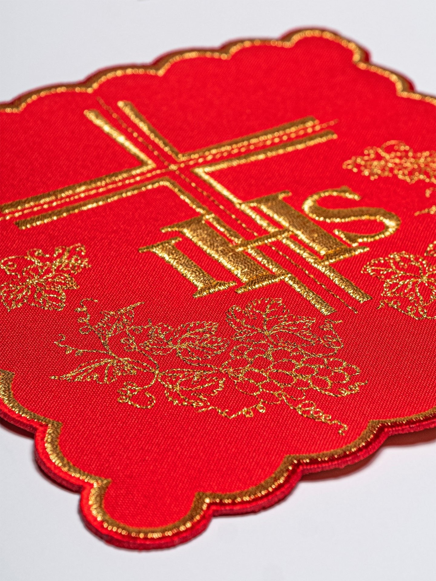 Linge d'autel rouge KK/156/02 - CHASUBLES.FR