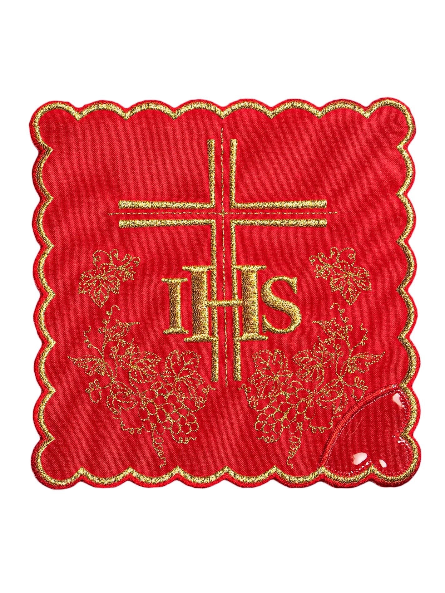 Linge d'autel rouge KK/156/02 - CHASUBLES.FR