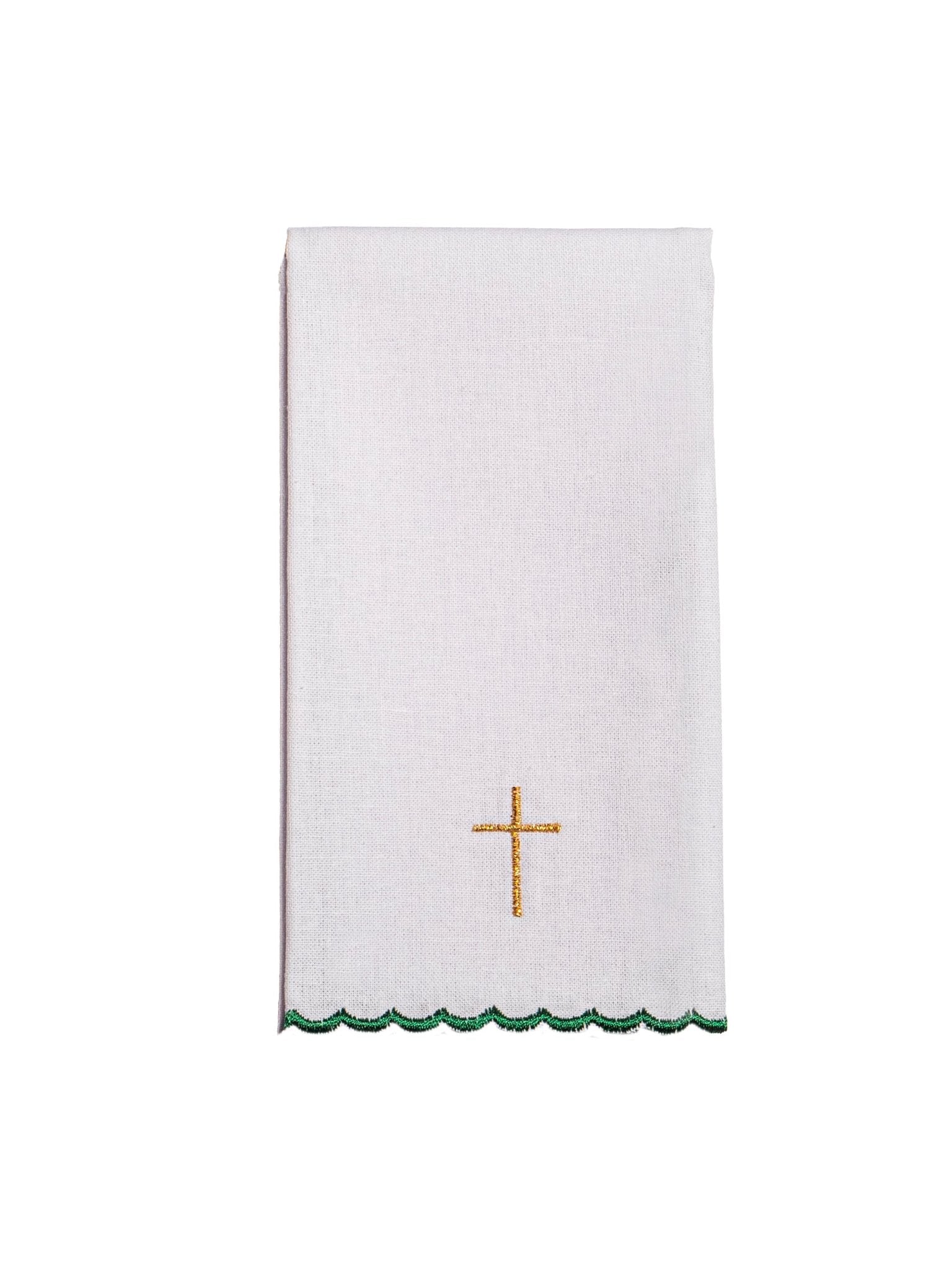 Linge d'autel vert KK/156/01 - CHASUBLES.FR