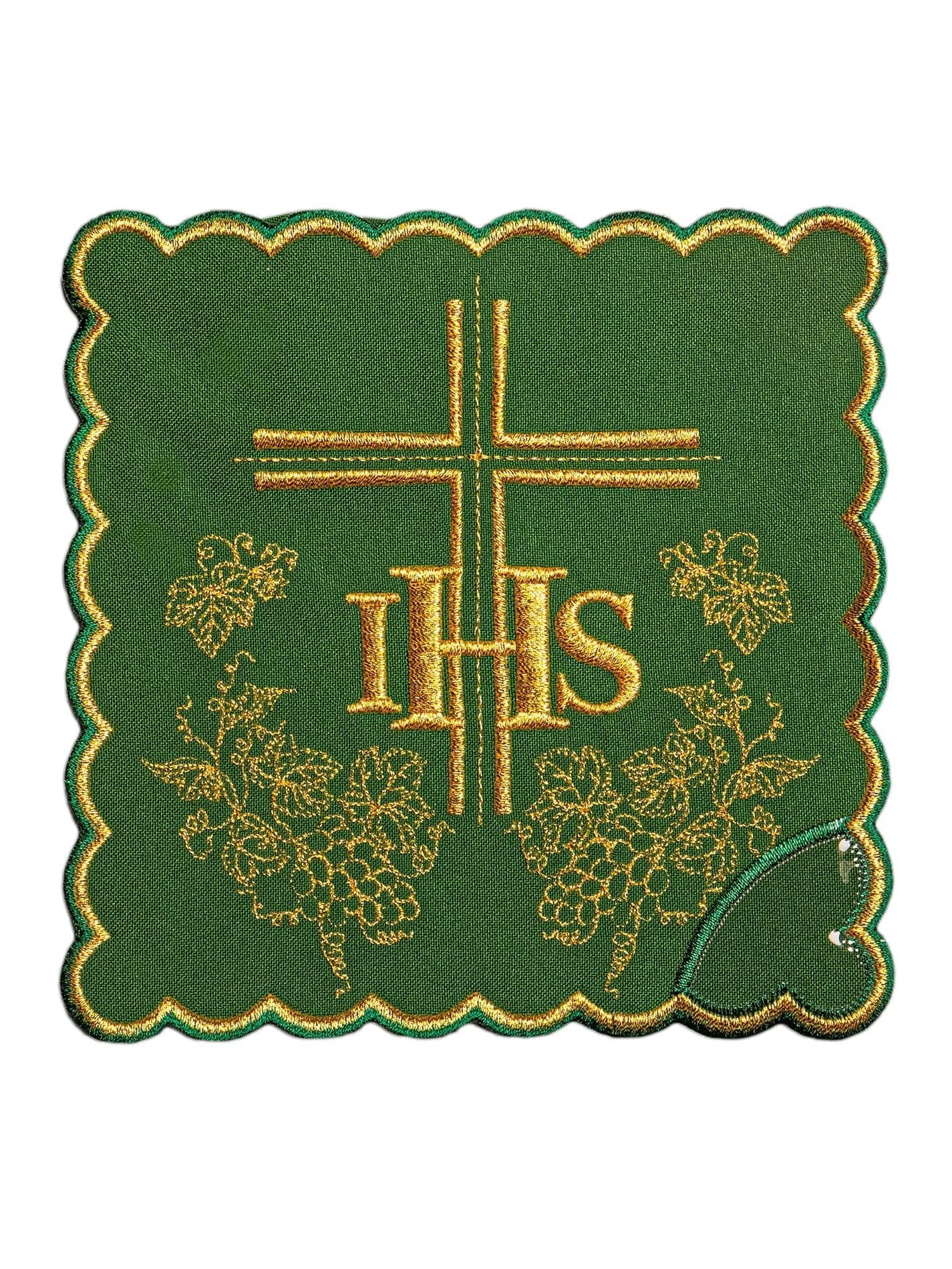 Linge d'autel vert KK/156/01 - CHASUBLES.FR