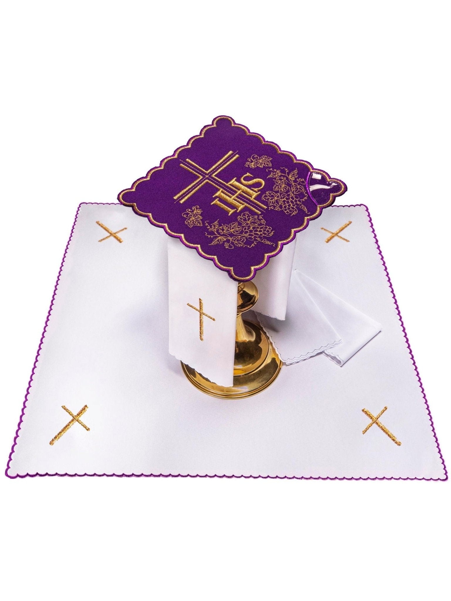 Linge d'autel violet KK/156/03 - CHASUBLES.FR