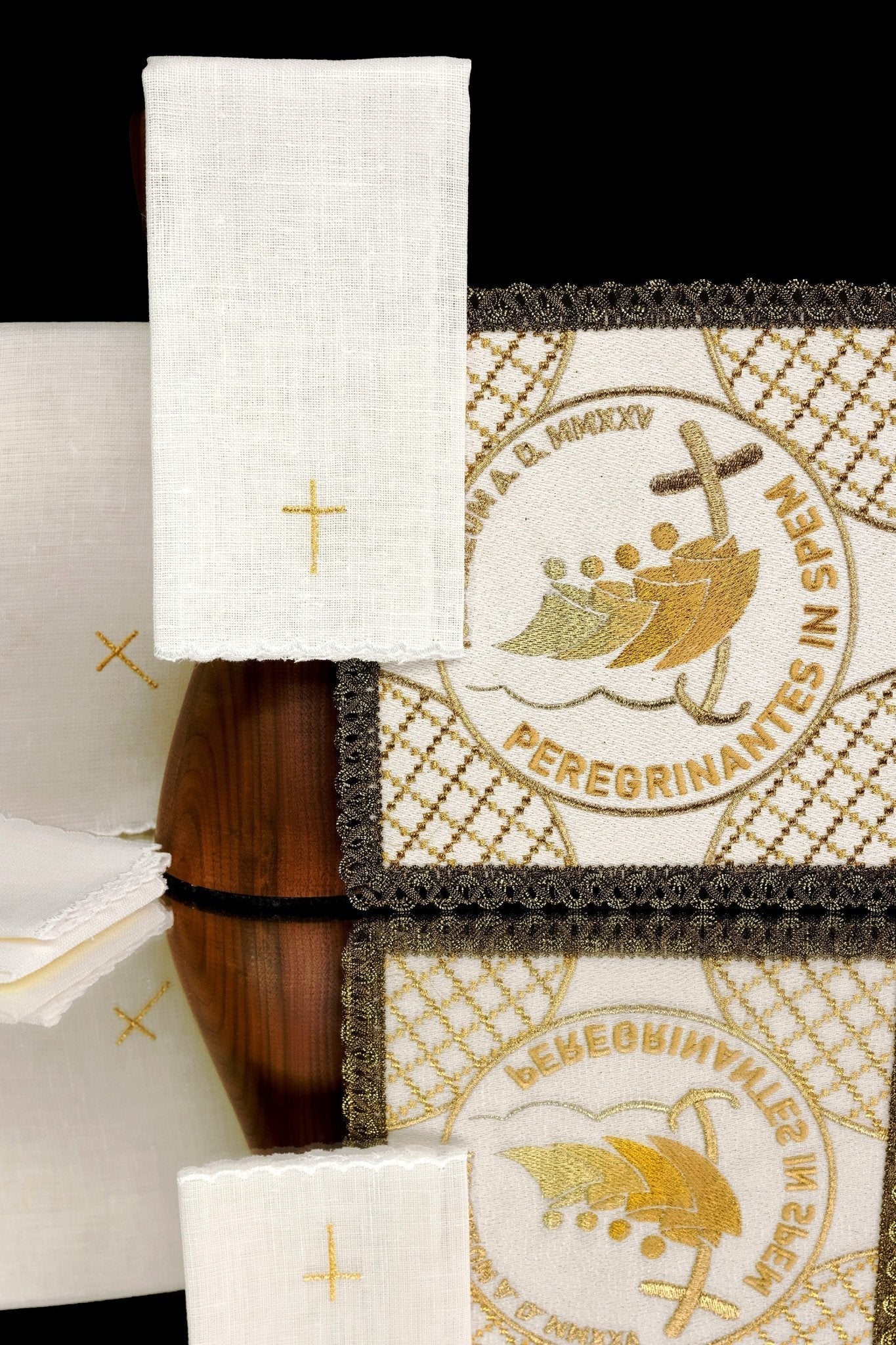 Linge de Calice avec le logo JUBILÉ ROME 2025 JR/015/C1 - CHASUBLES.FR