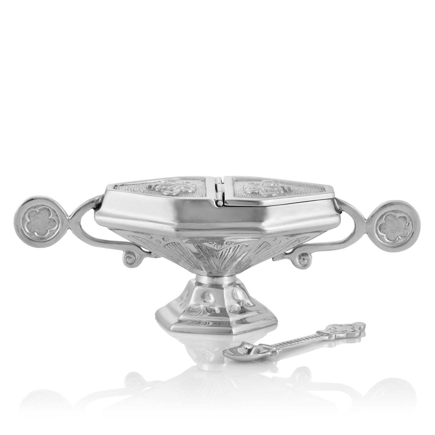 Navette à encens - laiton - nickel CE - 22188BSN - CHASUBLES.FR