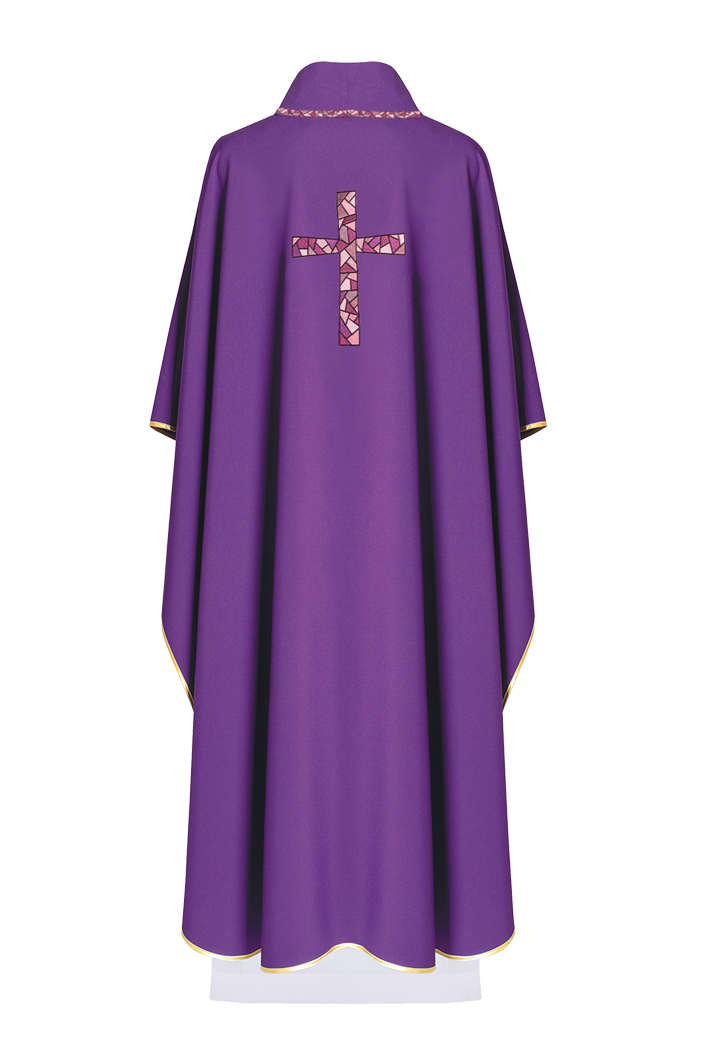 Chasuble avec croix Violet