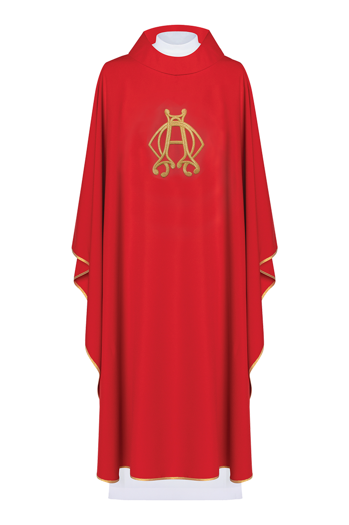 Chasuble brodée de la croix Rouge